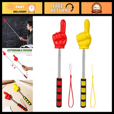 Extendable Finger Pointer Stick Set - 2pcs Classroom Teaching Tools for Students