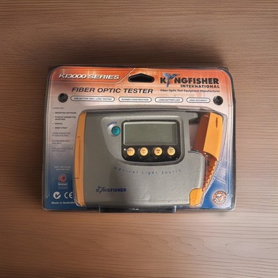 NEW - KINGFISHER KI 3000 fiber tester Optical Light Source with connectors 1310