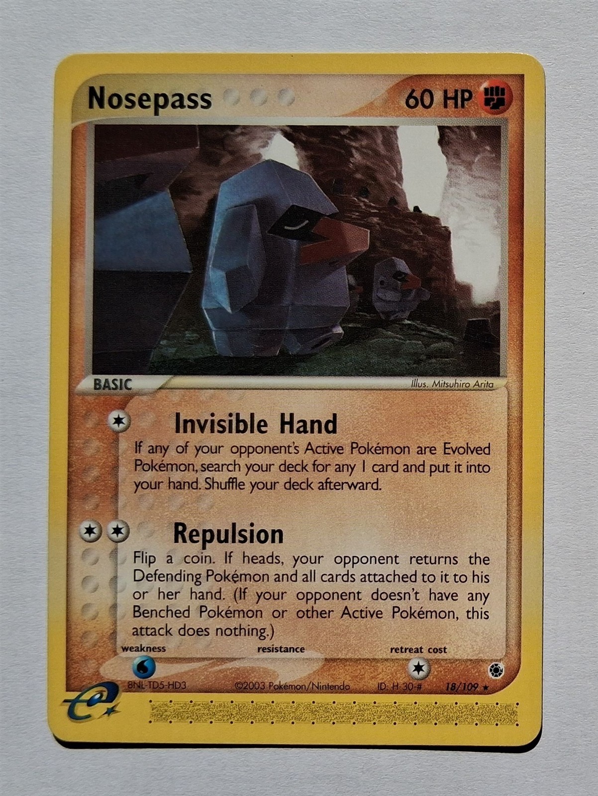 Pokemon - Nosepass - Ruby & Sapphire 18/109 - Rare - NM