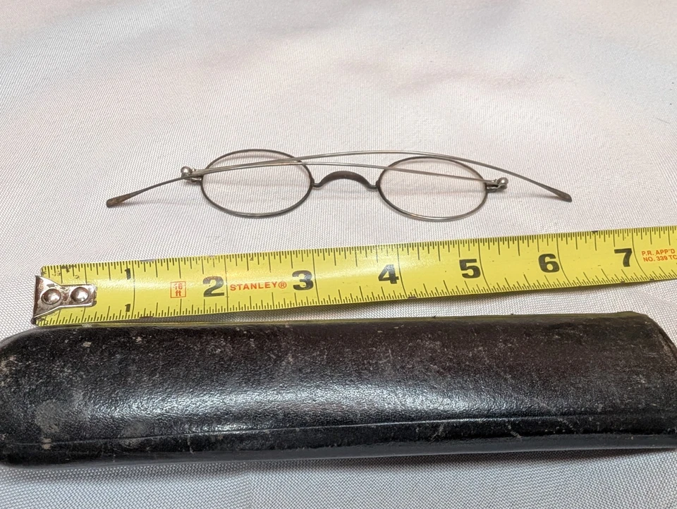 Vintage Bunde & Upmeyer Wire Rim Glasses with Case - Image 4 of 4