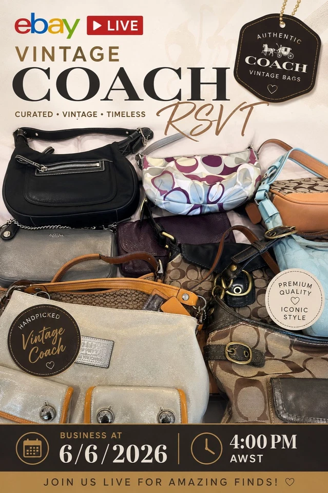 Vintage Coach Bags From 30$ Start