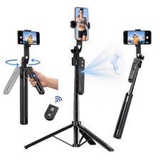 Auto Face Tracking Tripod 360  Rotation with Stand, 70.9" Motion Sensor Black