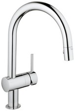 Grohe 313783DC3 Minta 1.75 Gpm Single Hole Pull Down Kitchen Faucet - Chrome
