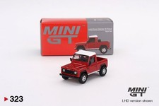 Mini GT 1:64 Land Rover Defender 90 Pickup – Masai Red