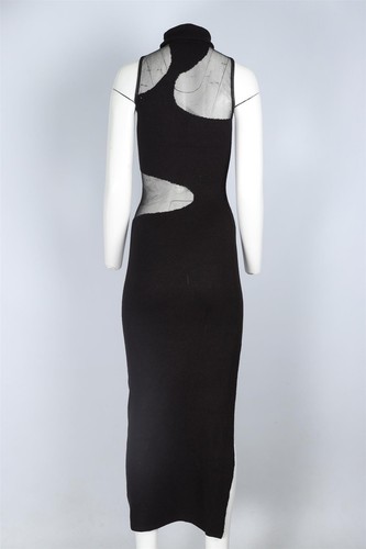 VESTIDO MAXI DE PUNTO NEGRO CULT GAIA XSMALL - Imagen 4 de 4