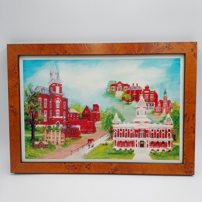 Beulah Mae Mardis Framed Print ''Franklin Indiana Historical Buildings''
