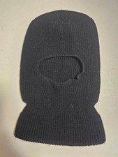 Black Balaclava Mask 1 Hole Winter Style Army SKI HAT Neck Warmer