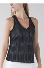 Lululemon Ace Tank Black/Scratch Match Black Multi W1L33S Size 6