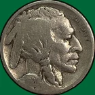 1920-D Buffalo Nickel Good G Coin, Scratch #39022