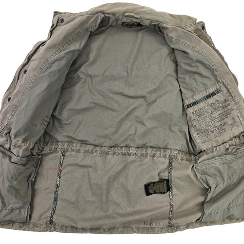 Polo Ralph Lauren Military Patch Field Jacket Green Men's Small - Picture 9 of 10
