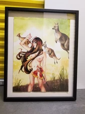 DANNI SHINYA LUO "Eve, All by Herself" original painting + Mark Ryden print card