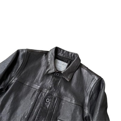 Yohji Yamamoto Pour Homme x Backlash Leather Jacket Size 2 M Black