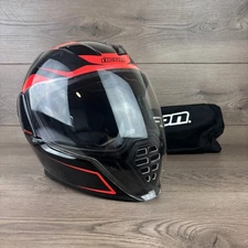 ICON 0101-13432 Airflite Crosslink Full Face Motorcycle Helmet Size Small - Red