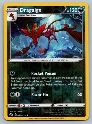 Crown Zenith Dragalge 082/159 Reverse Holo Rare NM
