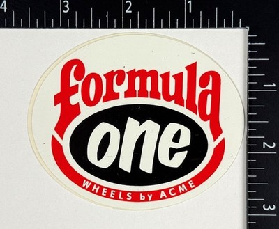 ACME Formula One Wheels 1990er Original Vintage NOS Skateboard Skate Sticker