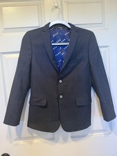 Boys DKNY Navy Blue Wool Blend Single Breasted Blazer - 14R