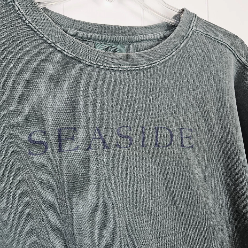 Приморский зеленый толстовка XL опрятный прибрежный новый город старые пути графика - Изображение 2 из 4