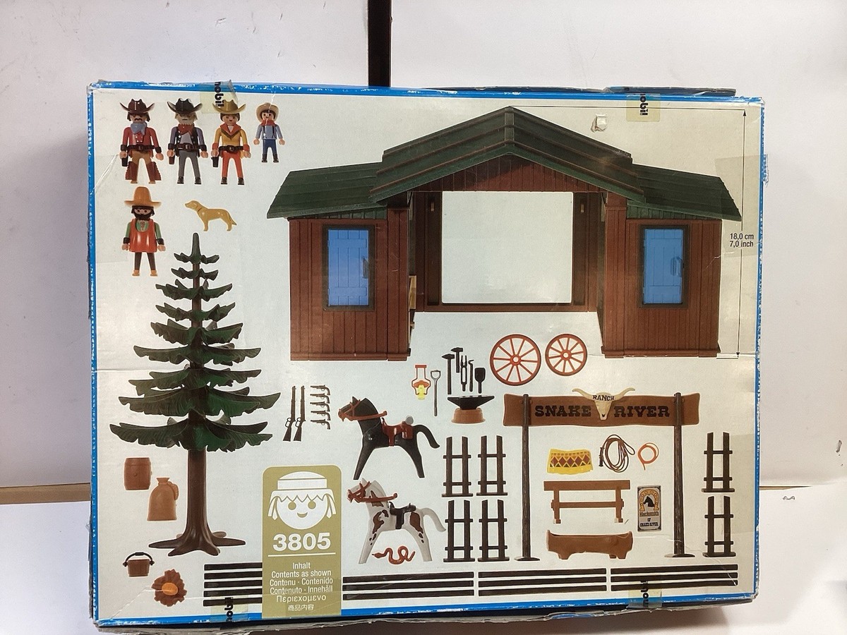 Playmobil 3805 Western Snake River Ranch, Cowboys Complete