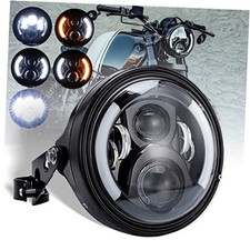 7 Inch LED Motorcycle Headlight Round LED Motorcycle Headlight - Turn Signal