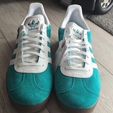 adidas Gazelle Liverpool FC Men's Suede Low Top Trainers Green/White UK 11