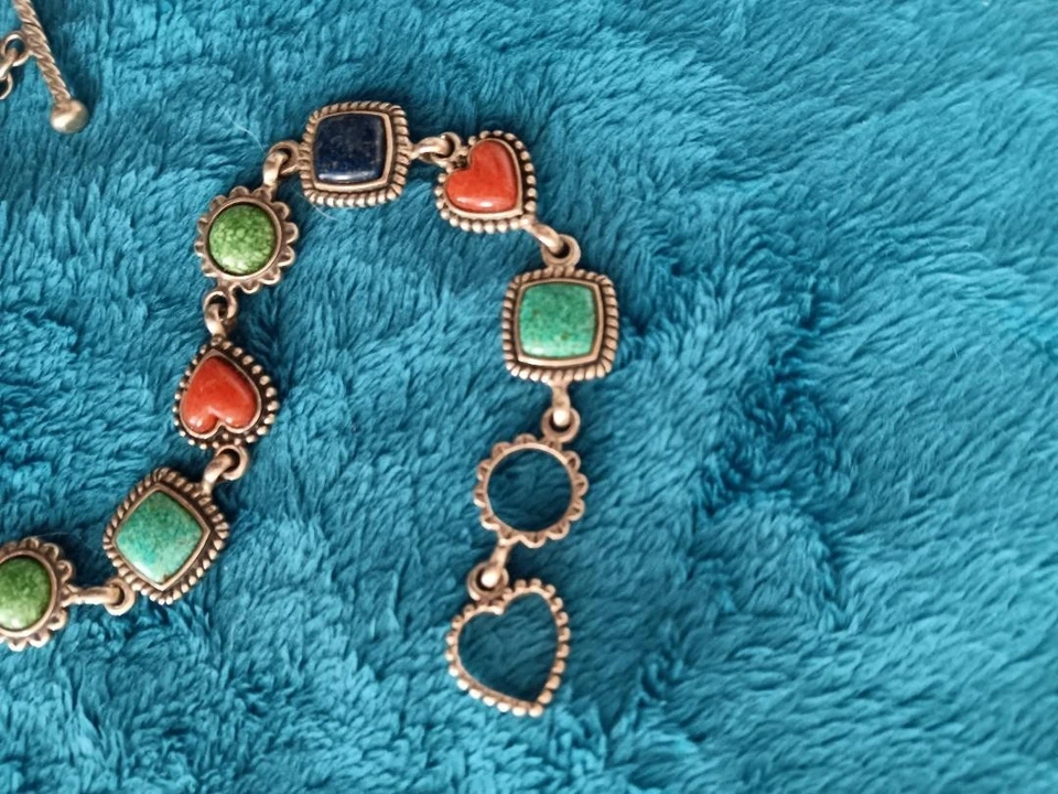 Pulsera Carolyn Pollack SS multi gema 7,5"... usada en muy buena condición/excelente Foto 2 de 4