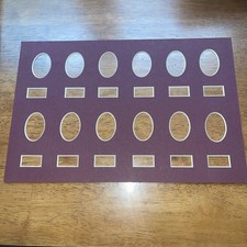 8"X12" Single Mats With Cut-Outs For US Coins And/Or Collectibles