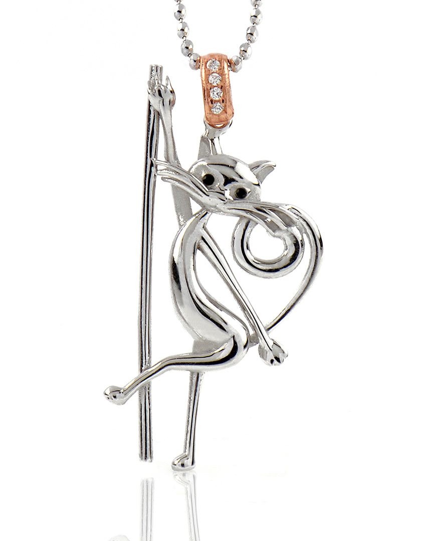 Collier Gatta Gioielli luxueux en argent 925 et pierres cubic zirconia