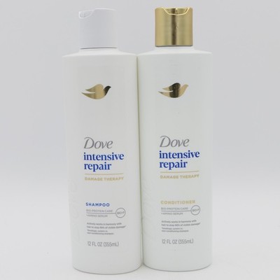 Dove Intensive Repair Damage Therapy Shampoo & Conditioner Set 12 oz Ea Bottle