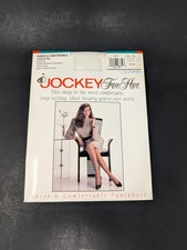 VTG 1991 Jockey For Her Small-Tall Control Top Pantyhose Style 1952 In White NOS