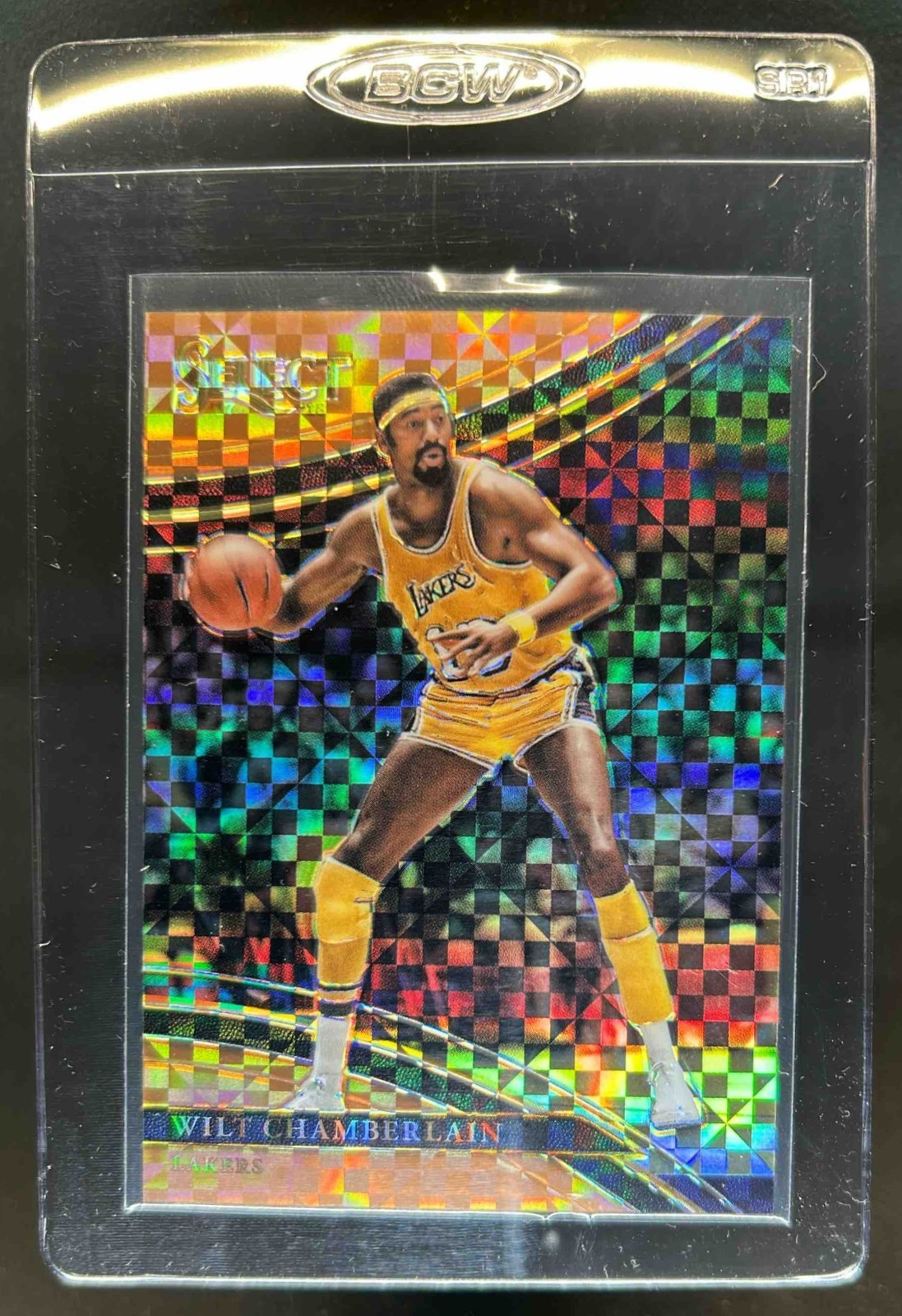 2017-18 Select Wilt Chamberlain Copper Prizms Courtside #/49 Lakers