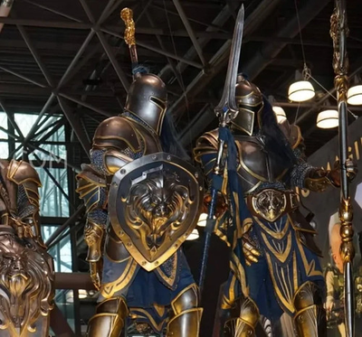 #ad #ad 78quot;Storm wind king#x27;s footman Lance Spear 1:1 Size Metal Replica WoW war craft $75.97