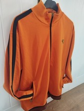 Vintage Gola Classics men's zip-up track top, L, orange with black trim. Wolves