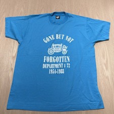 VTG Screen Stars Best T-Shirt XL Blue 80s 90s USA 50/50 Single Stitch