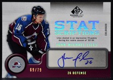 2005-06 SP Game Used Statscriptions John-Michael Liles ST-JM Auto 69/79 3528