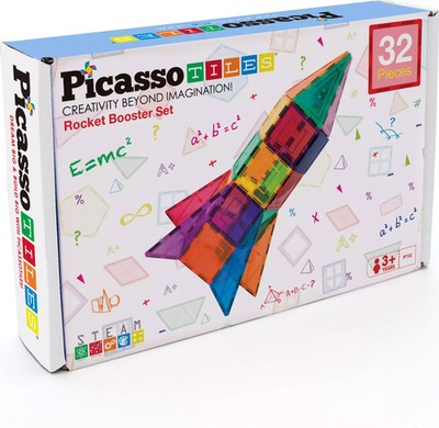 817338021962 Klocki magnetyczne konstrukcyjne (32 elementy) PicassoTiles