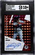 2021 Panini Mosaic David Ortiz Choice FUSION PRIZM SGC 10 w/10 AUTO