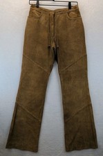Wilsons Leather Pelle Studio Tan Leather Pants Women's 6 Native American look