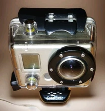 GoPro Hero 2 HD2-14 Silver Action Camera, Waterproof Case, USB Sync Cable 