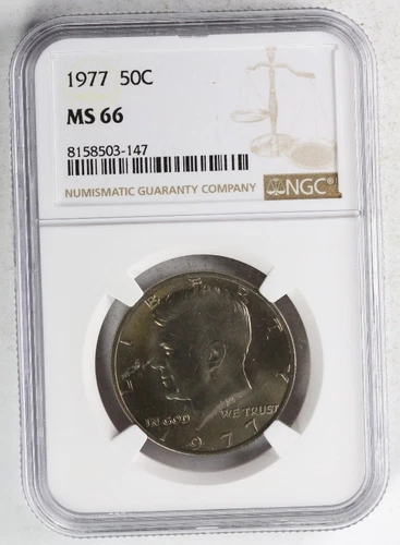 1977 Kennedy Half Dollar NCG MS 66