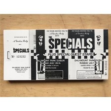 SPECIALS DALYMOUNT PARK - DUBLIN TICKET 26 JULY 1980'S - UNUSED GIG TICKET  2-TO
