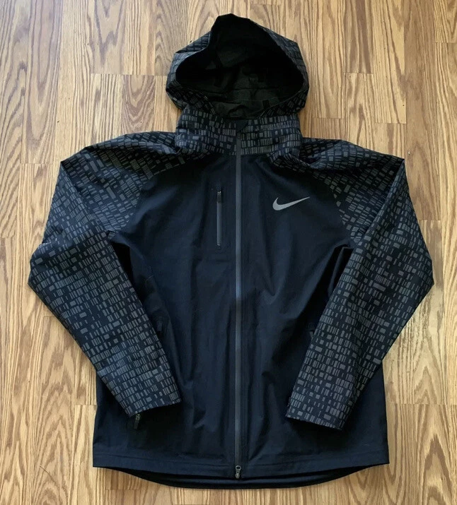 Mens Nike Hypershield 3M Flash Reflective Running Jacket Size Medium 800903-010