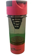 Cyclone Cup Shaker Bottle 16oz Hot pink Blender Workout Water Exercise Mixer