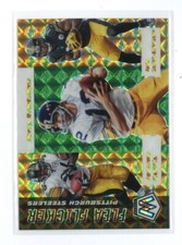 2020 Panini Mosaic Flea Flicker Mosaic Green #14 Bettis/JuJu/Bradshaw