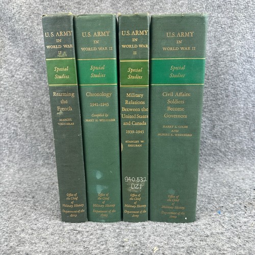 U S Army in World War II Special Studies 4 Volume Set of Vintage Hardcover Books