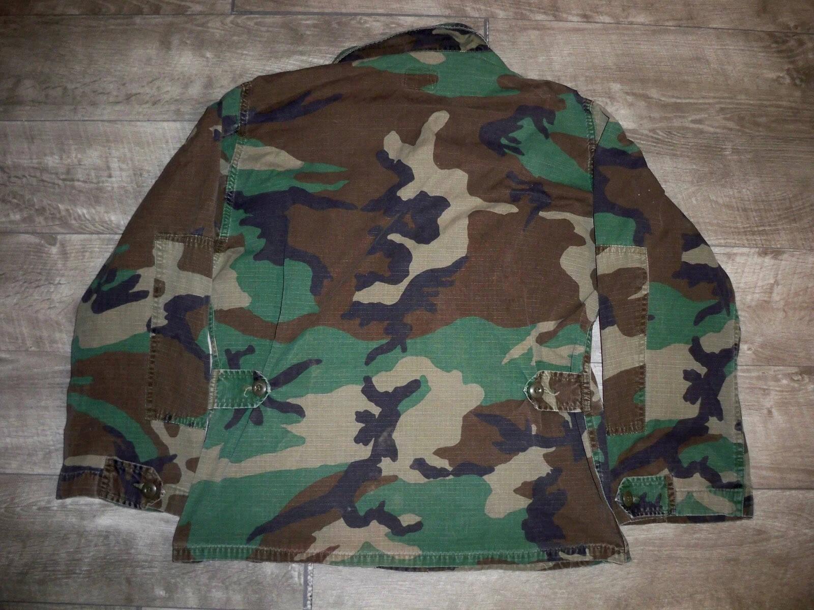  vintage woodland camo military uniform 1980s jacket