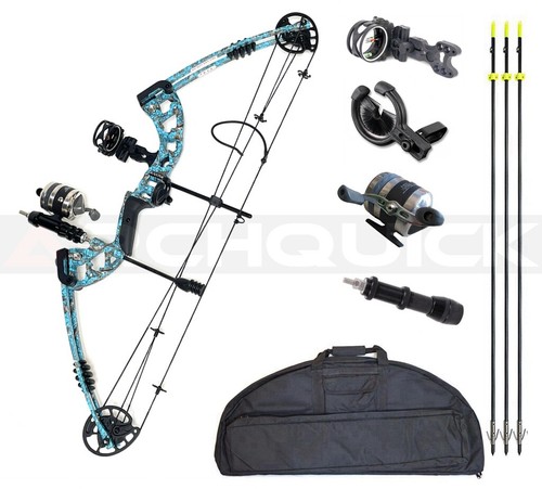 JunXing Compound Bow fishing Bowfishing Kit with Arrow Ready to Shoot Right Hand - Picture 14 of 18