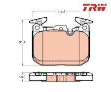 Bremsbelagsatz, Scheibenbremse TRW GDB2031 für BMW 3er 1er