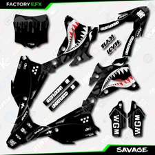 Black Savage Camo Racing Graphics Kit fits 14-21 Kawasaki KX85 Kx 85 Decal
