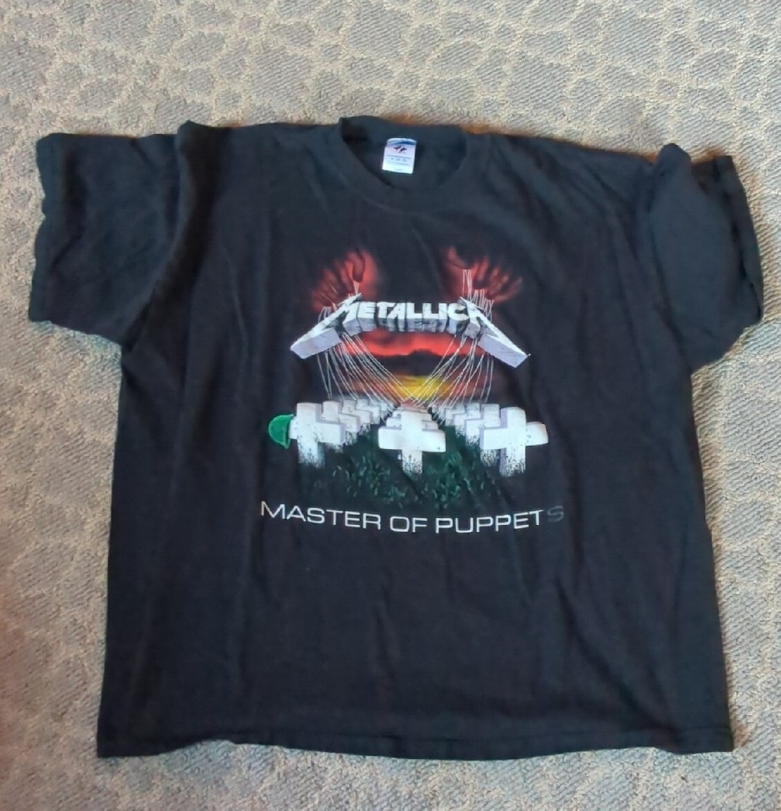 MASTER OF PUPPETS Metallica BLACK T SHIRT XXL JerZees Heavyweight
