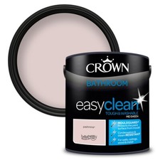Crown Bathroom Paint - Pashmina - 2.5L - Pink - Easyclean - Tough & Washable